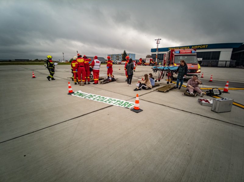 Planul roșu, activat astăzi la Aeroportul Tg. Mureș în cadrul unui exercițiu