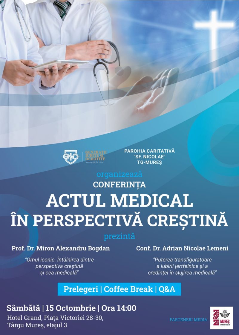 Conferință inedită la Tg. Mureș: relația dintre știința medicală și credință