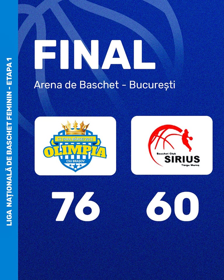 Olimpia a învins pe Sirius la baschet feminin