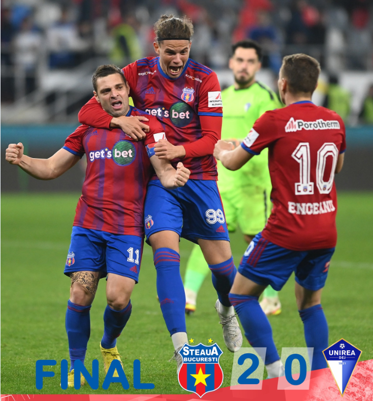 Liga a II-a de fotbal: Steaua a învins Dejul
