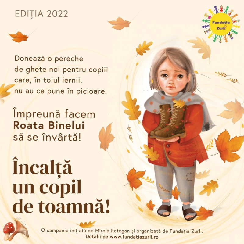 „Încalță un copil, de toamnă”, campanie care ajunge și în jud. Mureș și Brașov