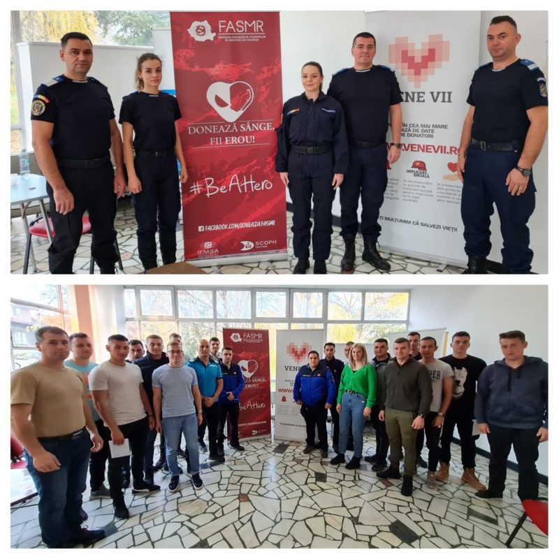 Peste 100 de jandarmi au donat sânge, la Brașov