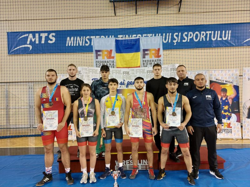 Aur și argint pentru luptătorii mureșeni la Naționalele Under 23