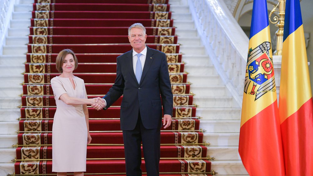 Preşedintele Republicii Moldova, Maia Sandu, primită la Palatul Cotroceni de Klaus Iohannis