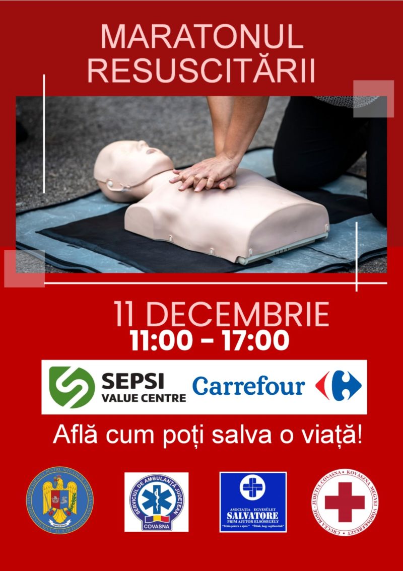 ”Învață să resuscitezi și vei putea salva viața cuiva drag”!