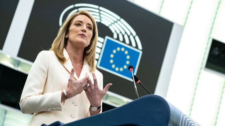 Preşedinta Parlamentului European, Roberta Metsola, vine astăzi la Bucureşti