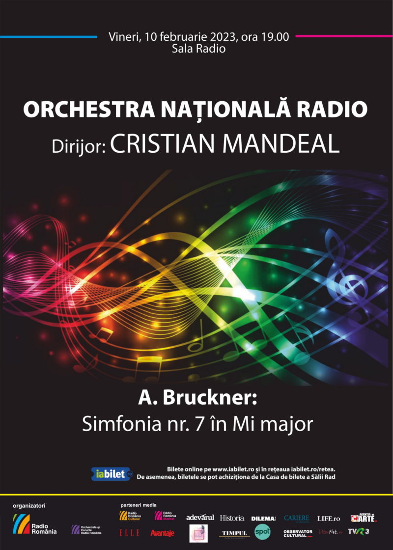 Cristian Mandeal dirijează o lucrare monumentală la Sala Radio: Simfonia Nr. 7 de Anton Bruckner
