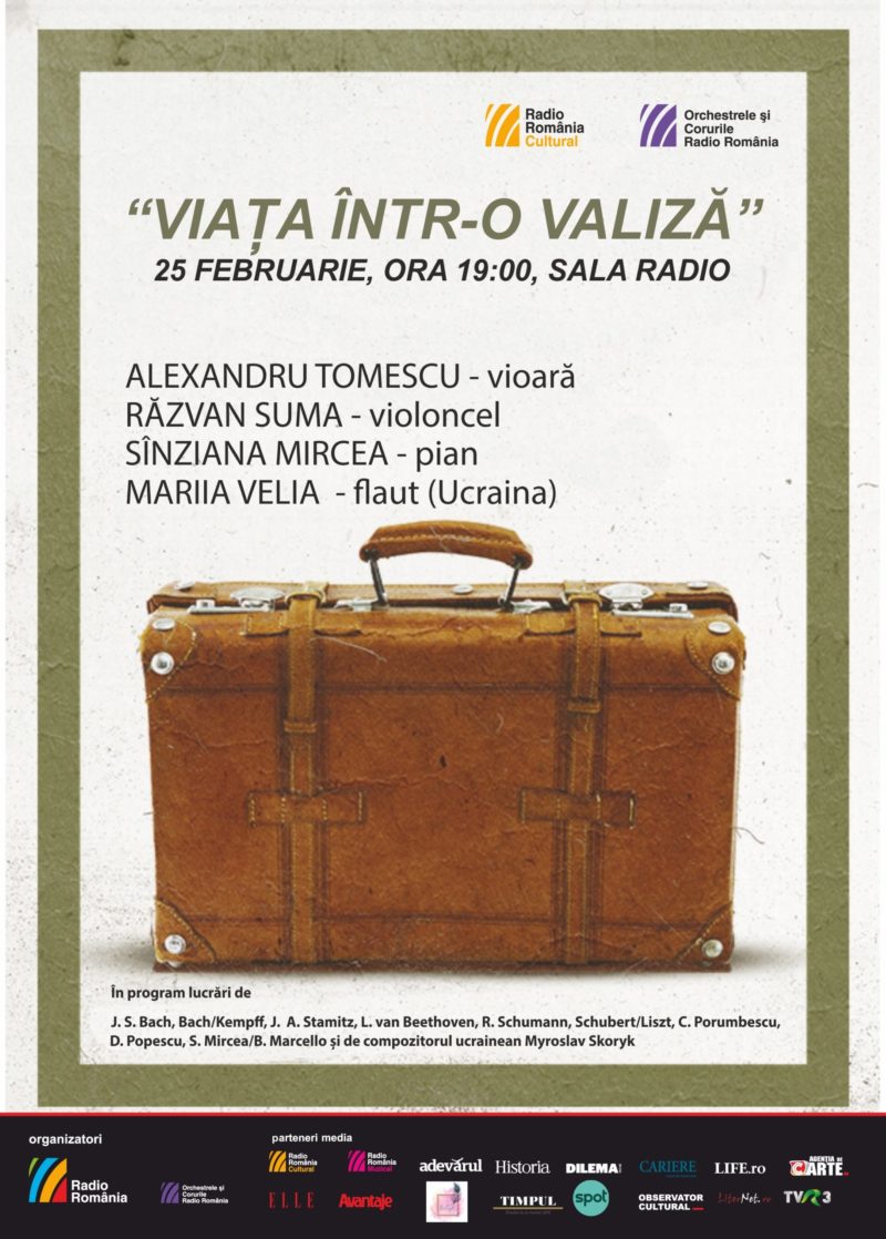 Imnul spiritual al Ucrainei în recitalul Viața într-o valiză, la Sala Radio Imnul spiritual al Ucrainei în recitalul Viața într-o valiză, la Sala Radio