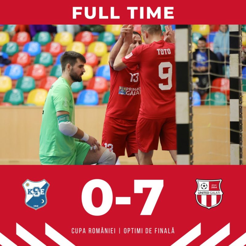 KSE Târgu Secuiesc, eliminată de United Galați