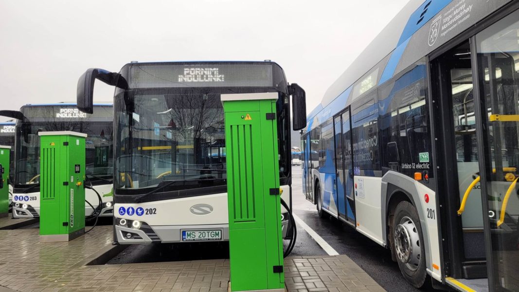 Au pornit autobuzele electrice la Târgu Mureș