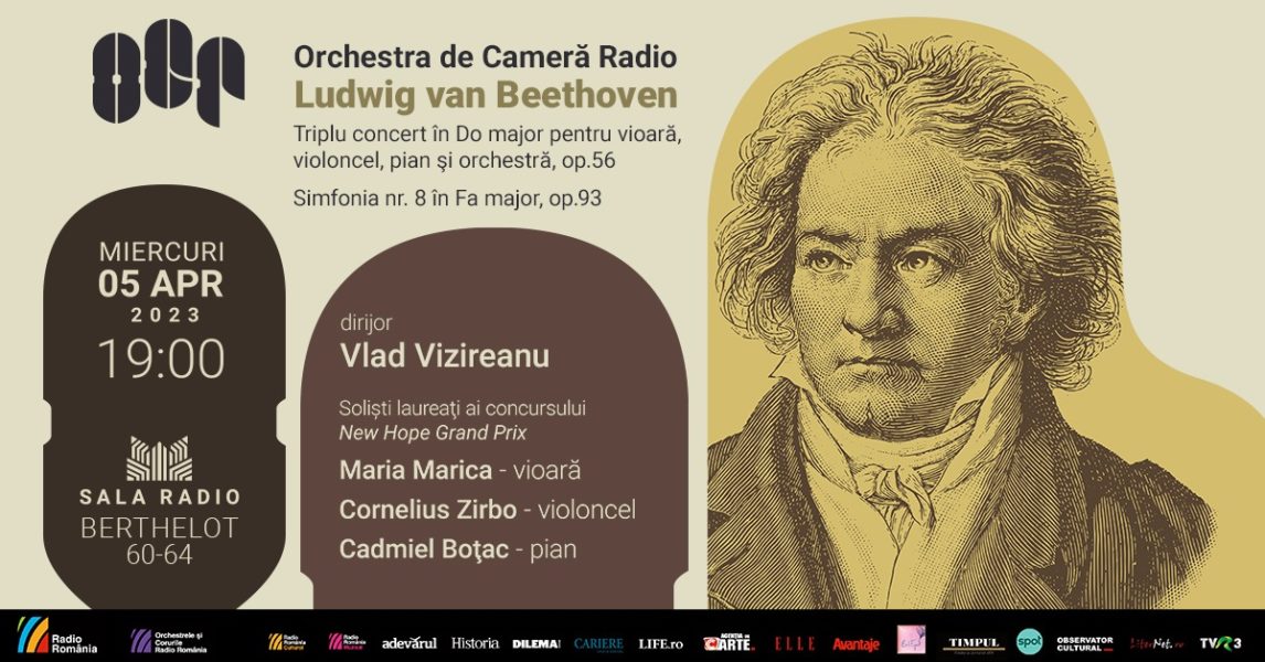 Triplul de Beethoven cu trei muzicieni multipremiați, la Sala Radio