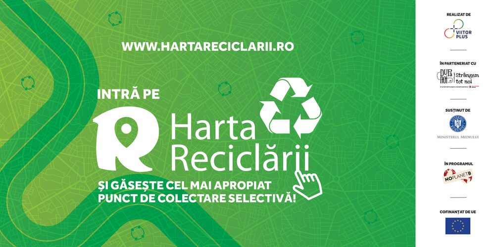 O nouă versiune a aplicației Harta Reciclării
