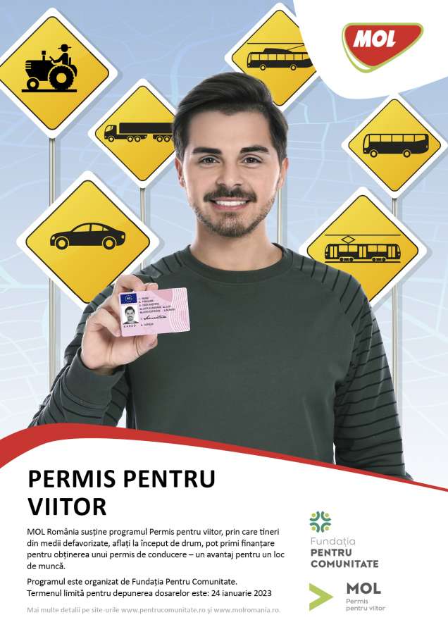 45 de tineri vor beneficia de finanțare în cadrul proiectului ”Permis pentru viitor”