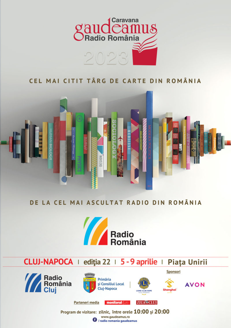 Târgul de Carte Gaudeamus Radio România, 5 – 9 aprilie, Piața Unirii, Cluj-Napoca