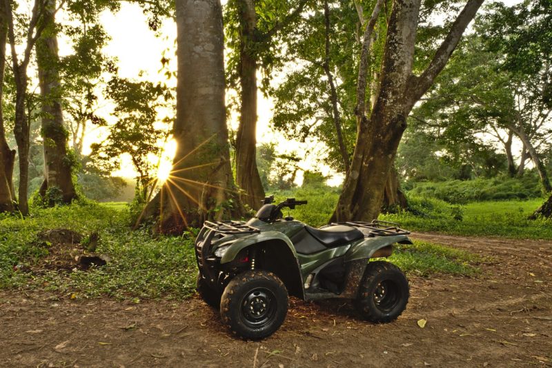 Amenzi pentru off-road cu ATV-ul în pădure