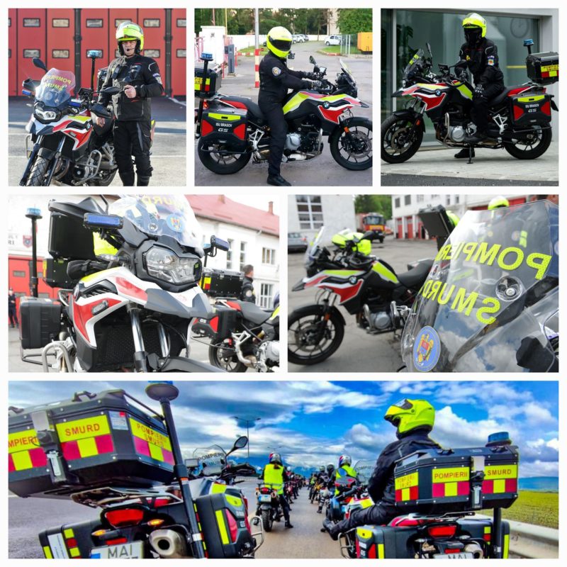 Cele două motociclete din dotarea ISU Braşov, din nou operative