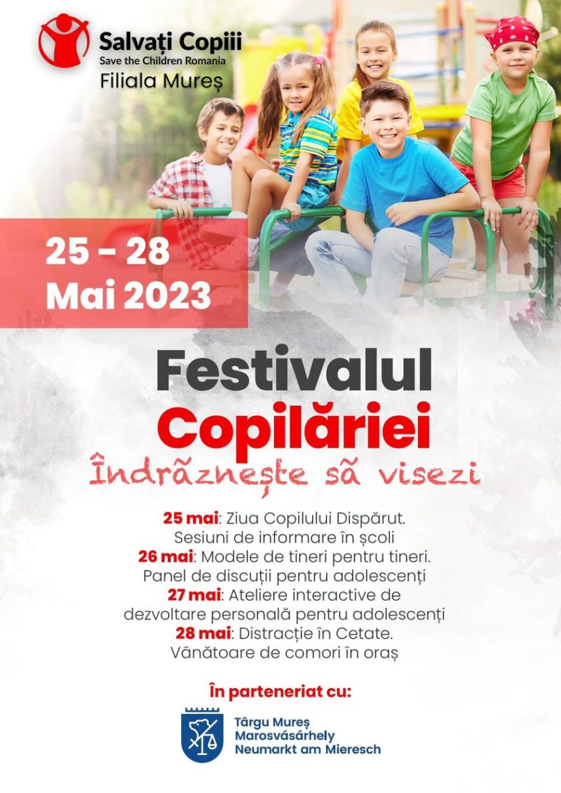 Festivalul Copilăriei începe joi la Tg. Mureș