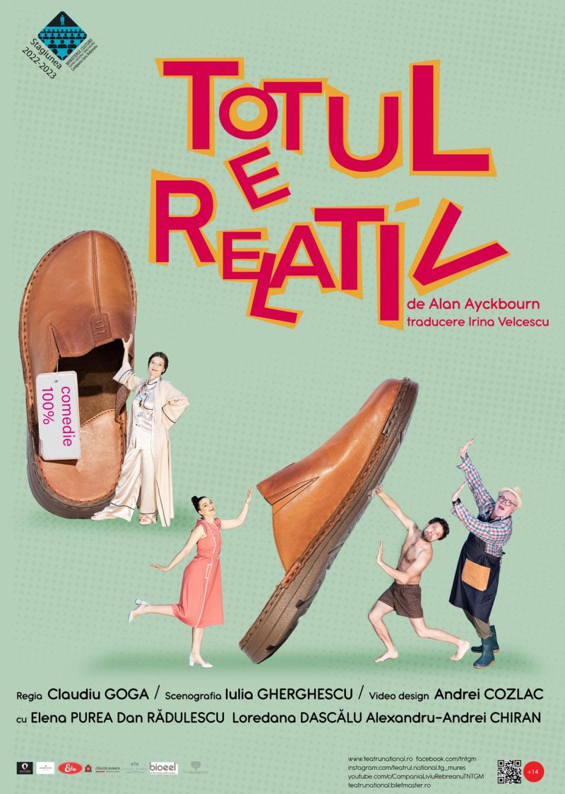 „Totul e relativ“ de Alan Ayckbourn, în regia lui Claudiu Goga, ultima premieră a stagiunii la Teatrul Național Târgu-Mureș