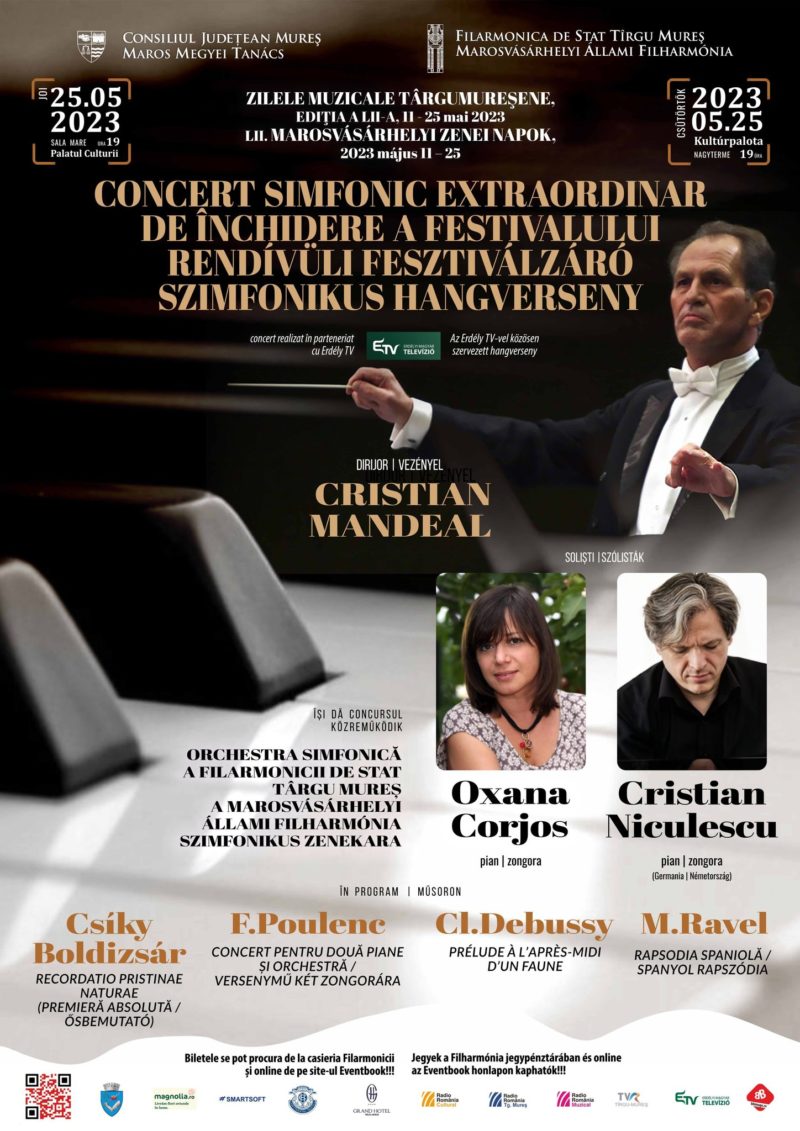 Joi, concert extraordinar al Orchestrei filarmonicii târgumureșene la Palatul Culturii