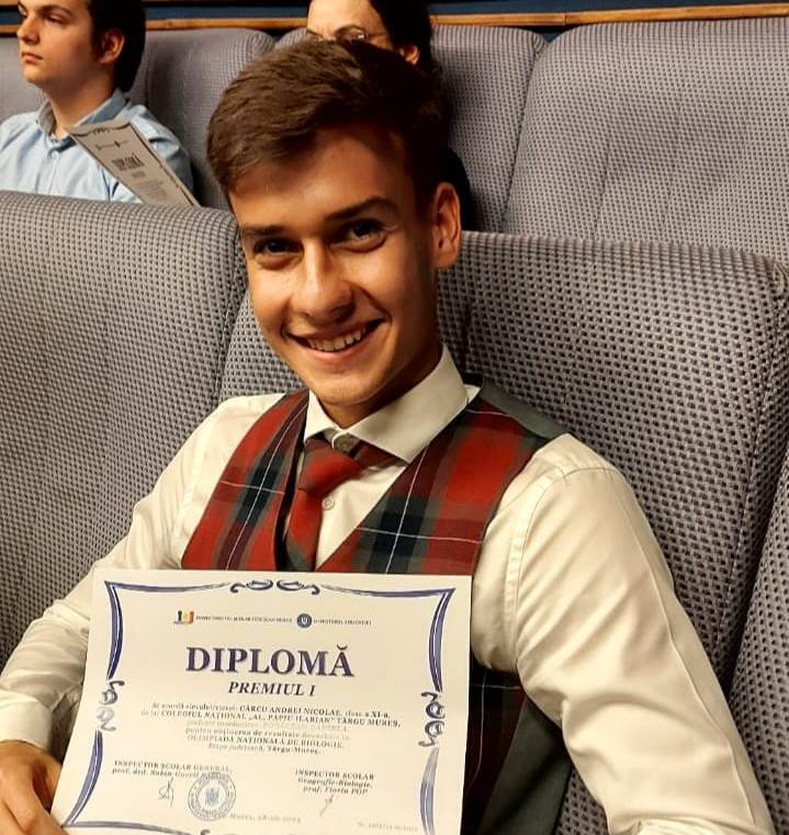 Tineri în devenire: Andrei Cârcu între performanțe școlare și voluntariat