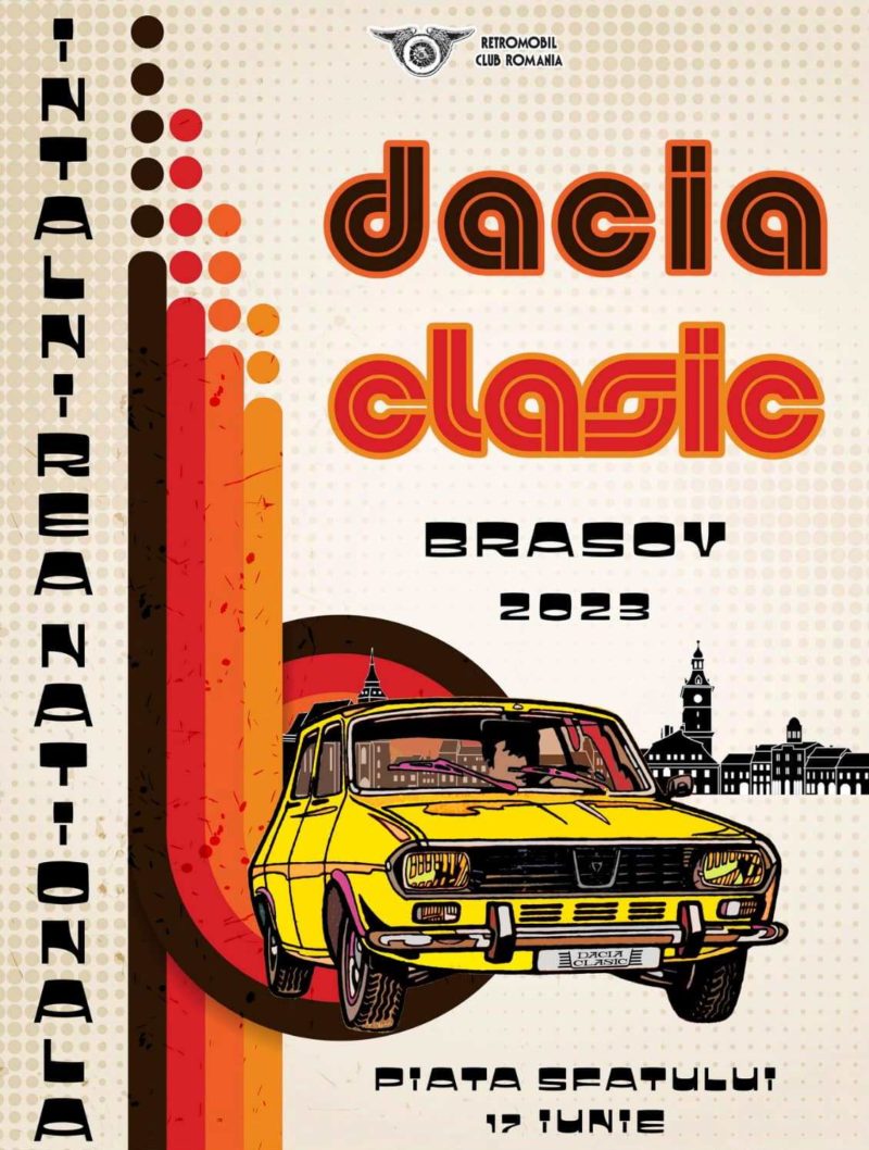 Întâlnirea Naţională Dacia Clasic, în Piaţa Sfatului din Brașov