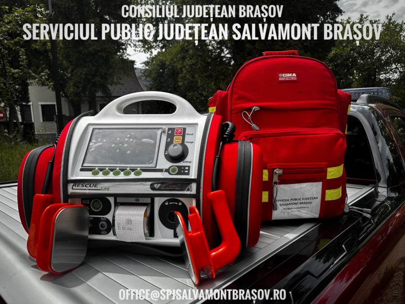 Defibrilator modern pentru salvamontiștii brașoveni