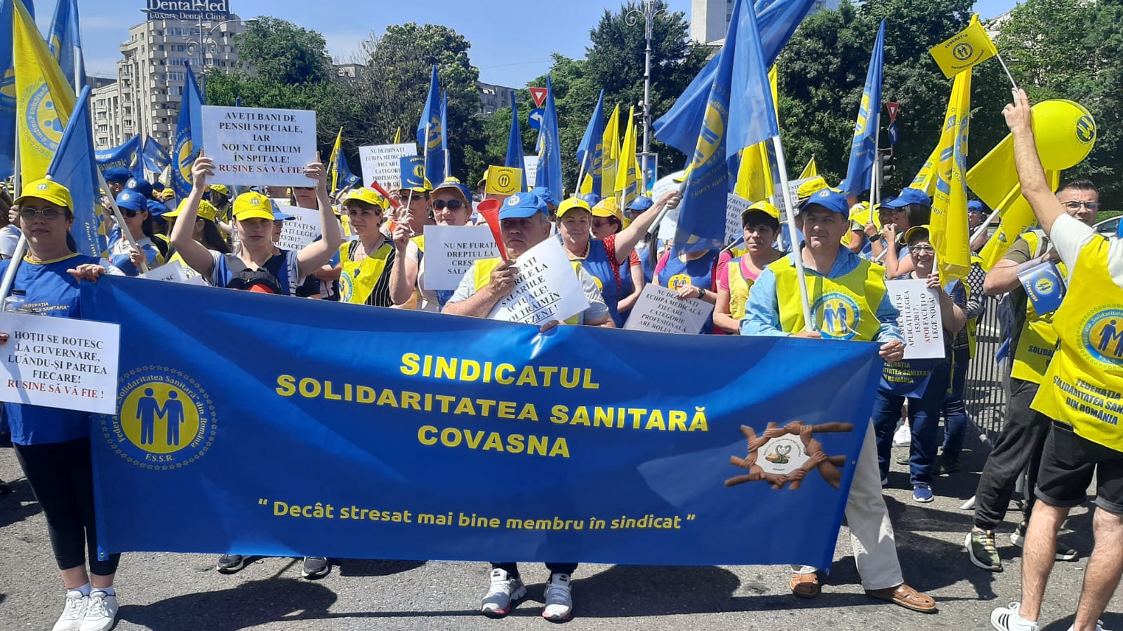 Federaţia Solidaritatea Sanitară nu renunţă la proteste 