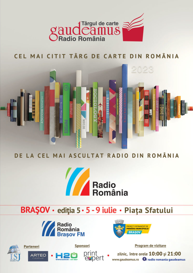 Târgul de Carte Gaudeamus Radio România la Brașov, între 5 – 9 iulie, în Piața Sfatului