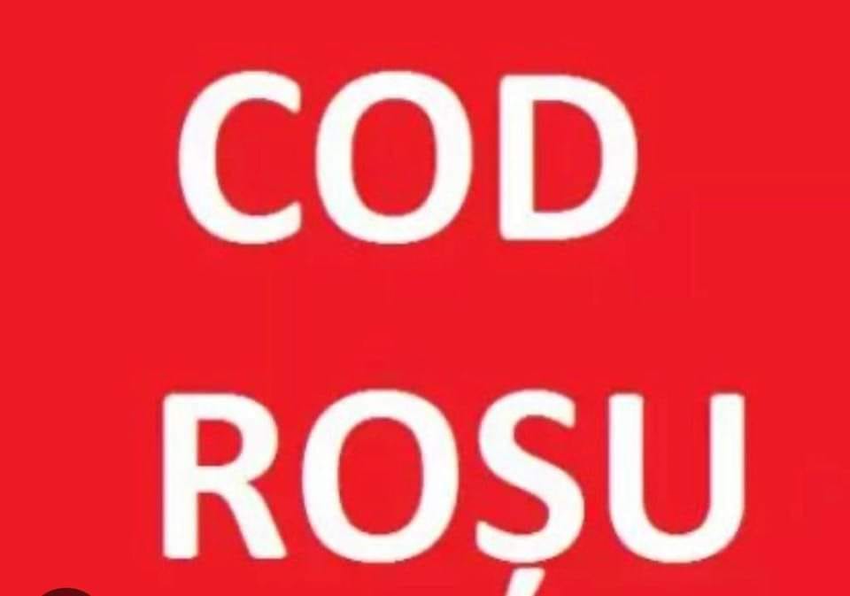 Furtuna de cod roșu provoacă probleme în Harghita