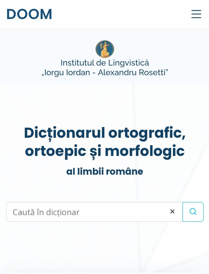 Dicționarul Ortografic, Ortoepic și Morfologic al Limbii Române poate fi accesat online, în mod gratuit