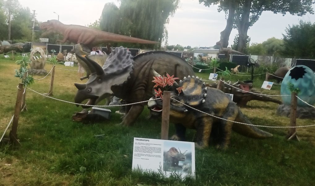 Dinozauri în mărime naturală pot fi văzuți la Dino Park Tg. Mureș