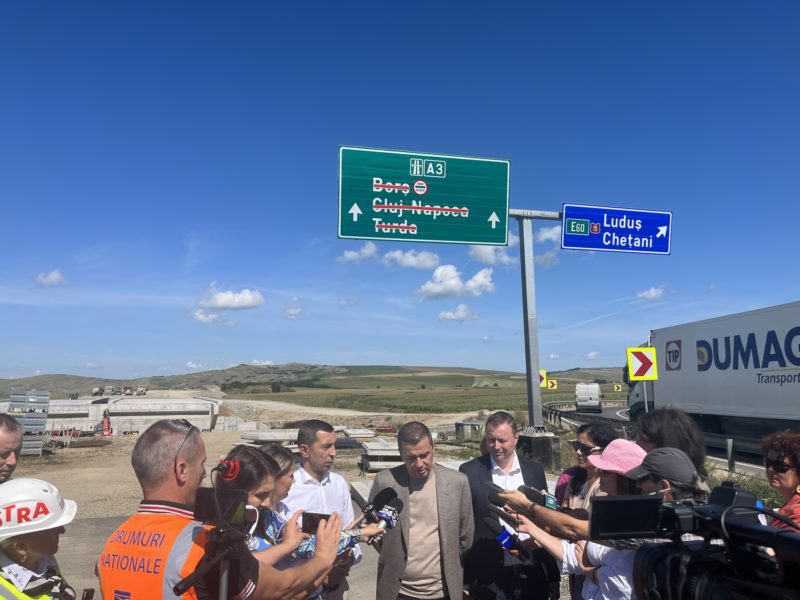 Lotul de autostradă Cheţani-Câmpia Turzii ar putea fi dat în folosință în acest an