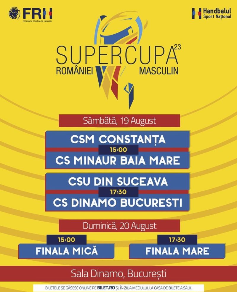 Începe Supercupa României la handbal masculin