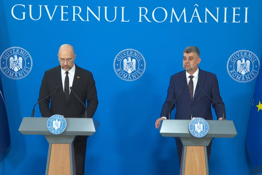 Discuții între premierul Marcel Ciolacu și omologul său ucrainean, Denis Șmîhal