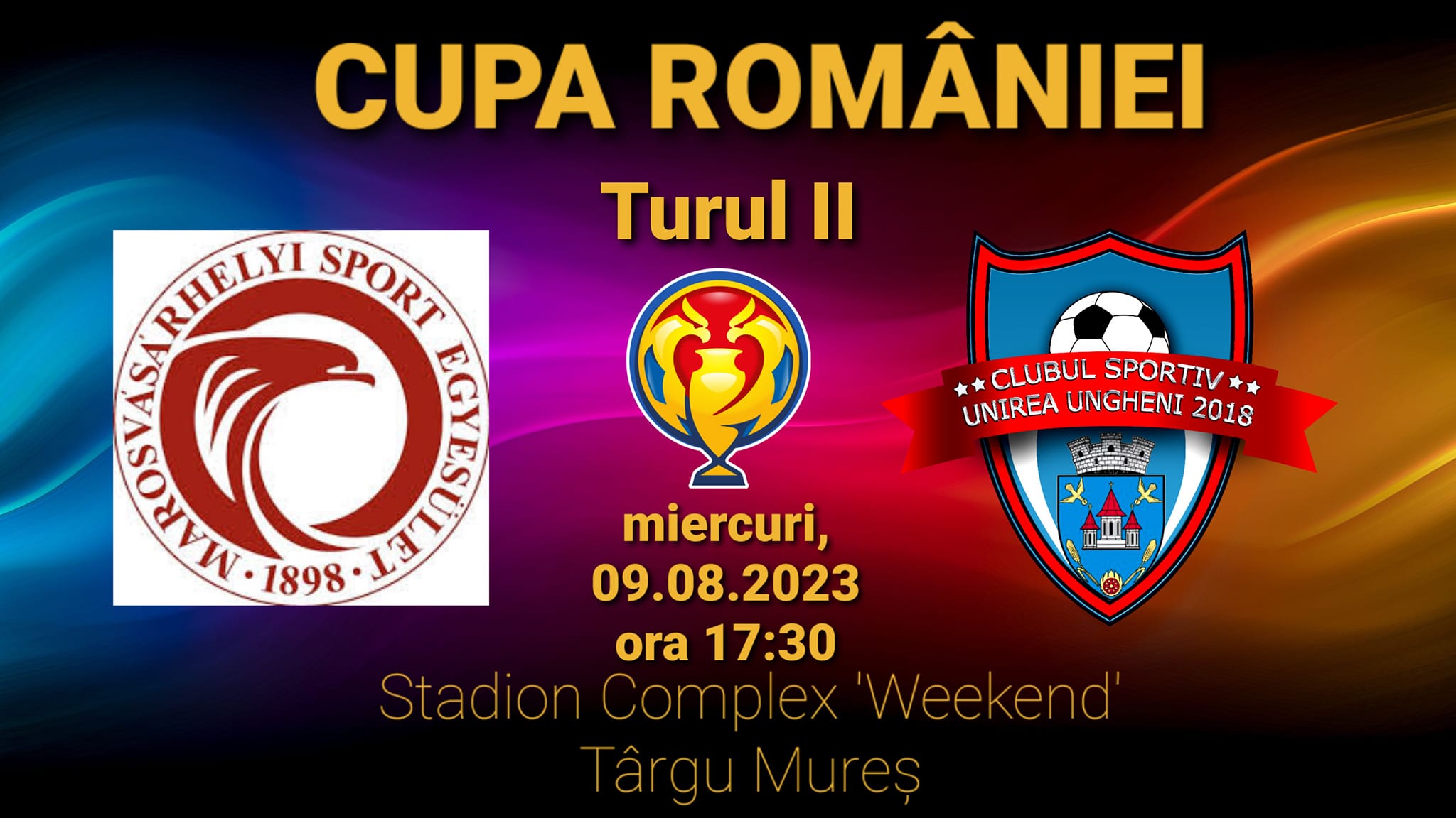 Un nou duel mureșean în Cupa României la fotbal Un nou duel mureșean în Cupa României la fotbal