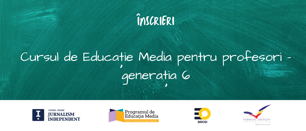 Profesorii de limba și literatura română de la liceu se pot înscrie la cursul gratuit de educație media organizat de CJI