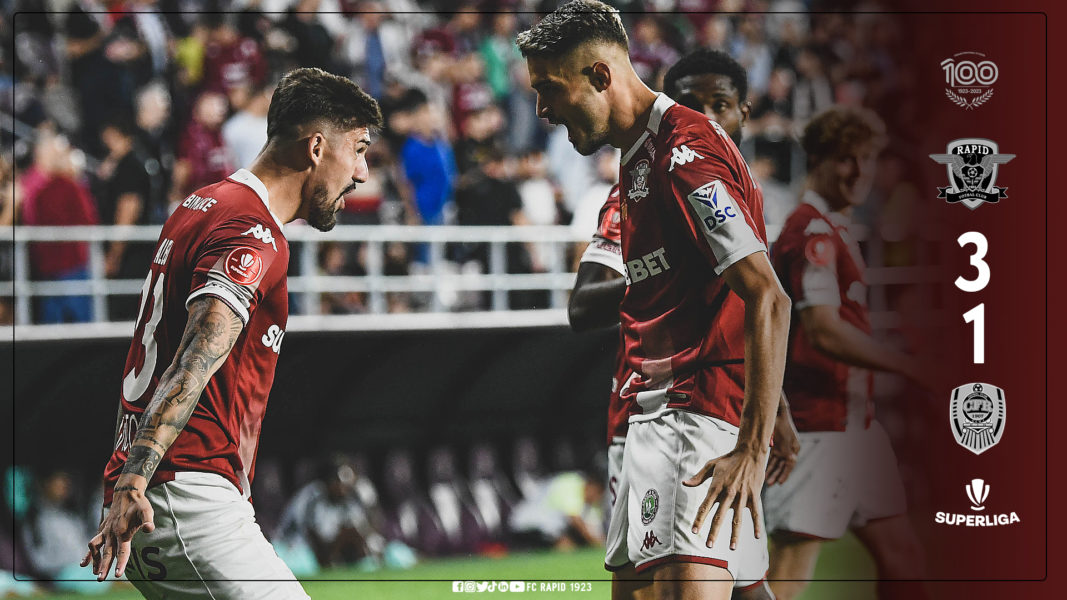 Rapid a câștigat derby-ul feroviar
