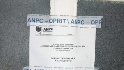 Aproape 30 de decizii de suspendare a activităţii şi amenzi contravenţionale au fost aplicate de inspectorii ANPC