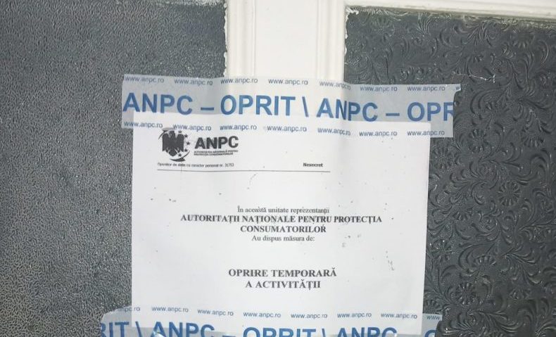 Aproape 30 de decizii de suspendare a activităţii şi amenzi contravenţionale au fost aplicate de inspectorii ANPC