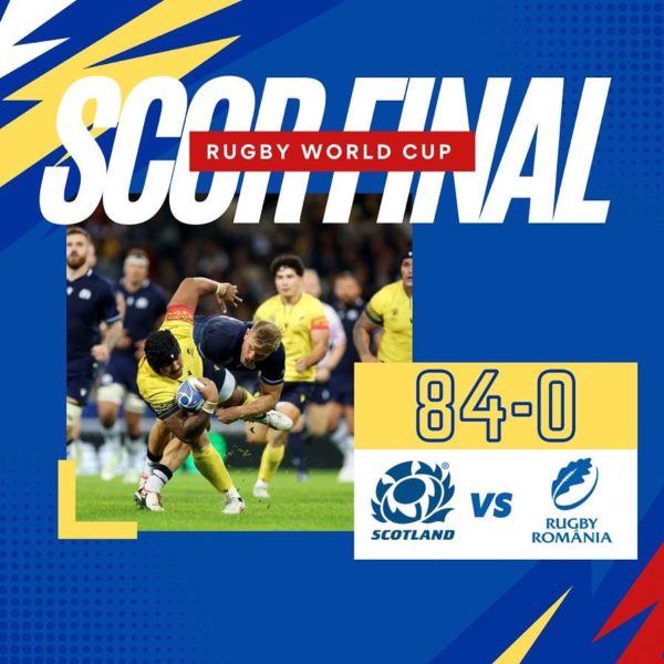 România, eșec usturător la rugby, cu Scoția