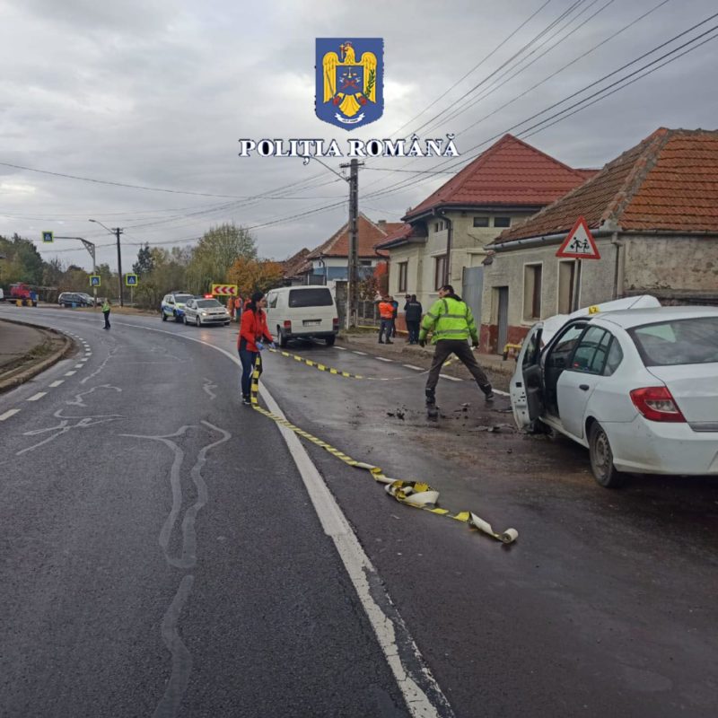 Traficul rutier se desfășoară cu dificultate pe DN1, în urma unui accident rutier