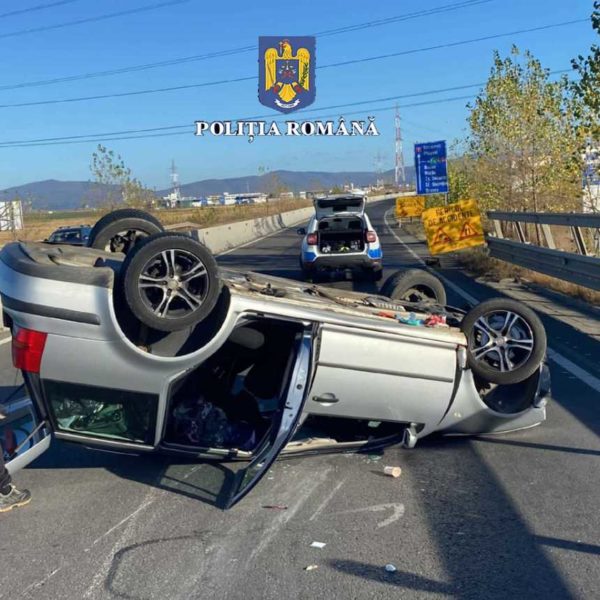 Trafic blocat pe Ocolitoarea municipiului Brașov, din cauza unui accident