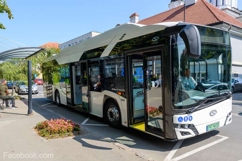 Au sosit primele autobuze electrice la Sfântu Gheorghe