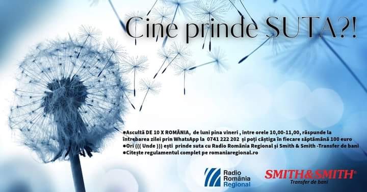 PRINDE SUTA – Radio România Regional și Smith & Smith – transfer de bani te premiază