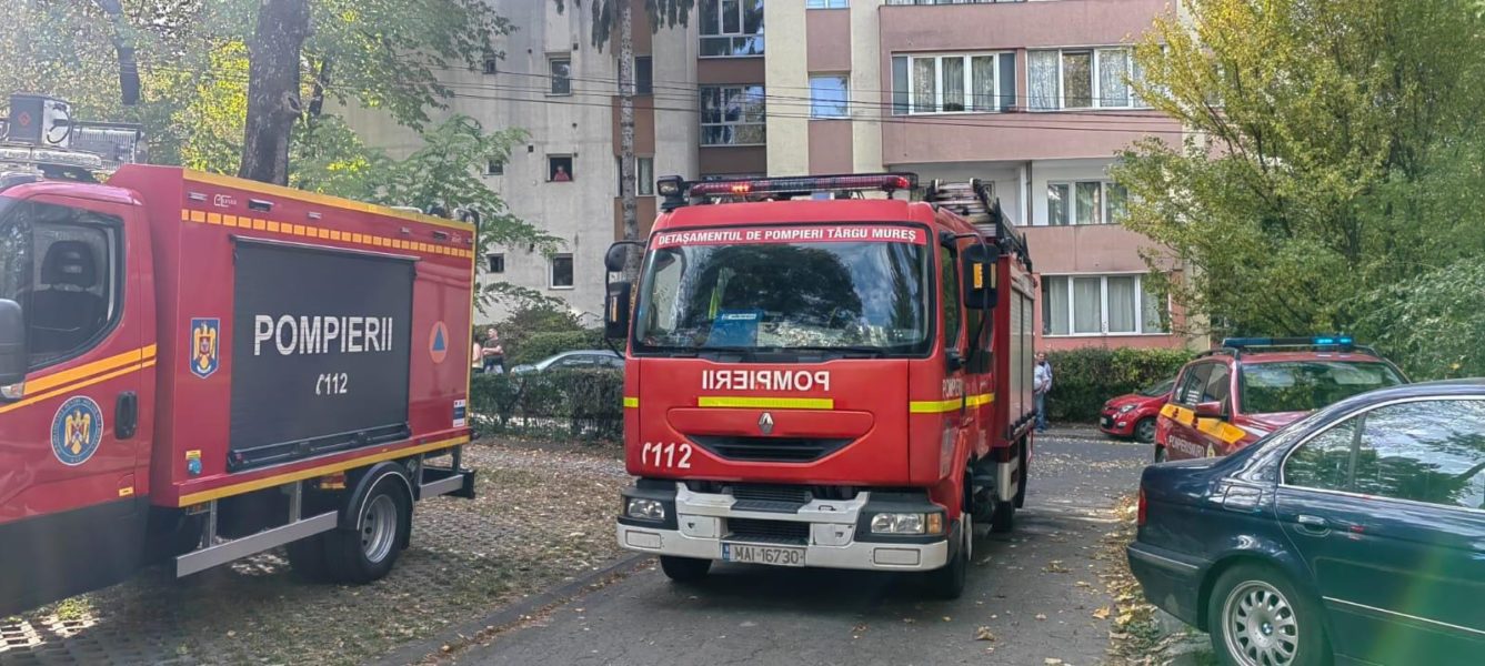 Explozie într-un apartament din Târgu Mureș. O persoană a suferit arsuri