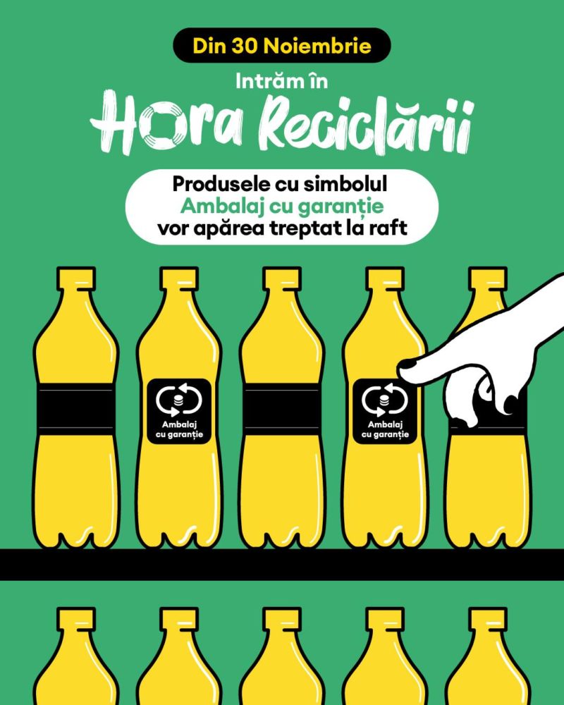 La RVM vom duce doar ambalaje și pet-uri pentru care s-a plătit garanția și care fac parte din sistemul garanție returnare