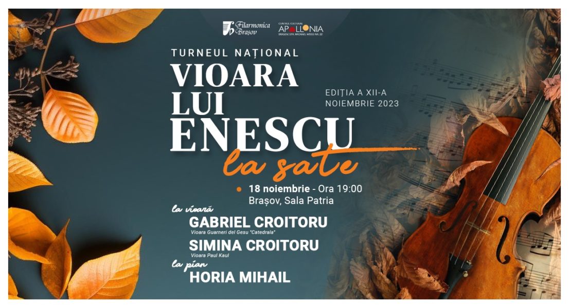 Turneul naţional „Vioara lui Enescu” ajunge la Braşov