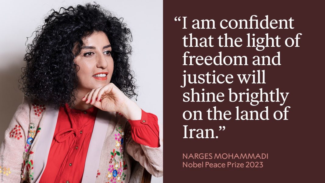 Activista iraniană Narges Mohammadi a obţinut Premiul Nobel pentru Pace Activista iraniană Narges Mohammadi a obţinut Premiul Nobel pentru Pace