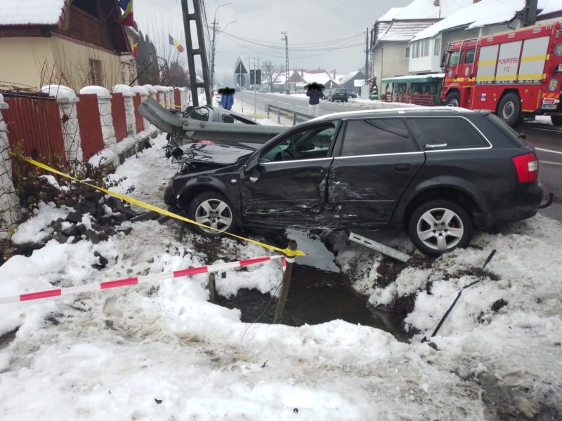 Accident rutier în localitatea Bistra Mureșului Accident rutier în localitatea Bistra Mureșului