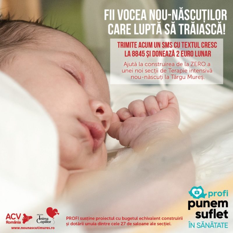 Tg. Mureșul va avea cea mai modernă Secție ATI neonatală din țară
